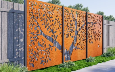 How to Install Corten Steel Screen Panels