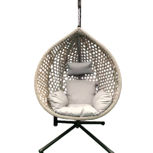 6210 Grey Foldable Nest Egg Chair with Cushion