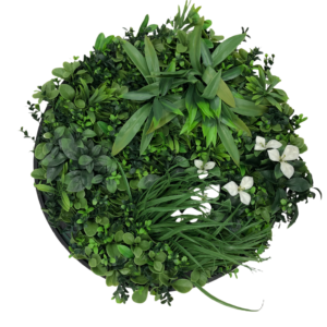 R011-50 Artificial Flower Green Wall Disc UV 50CM